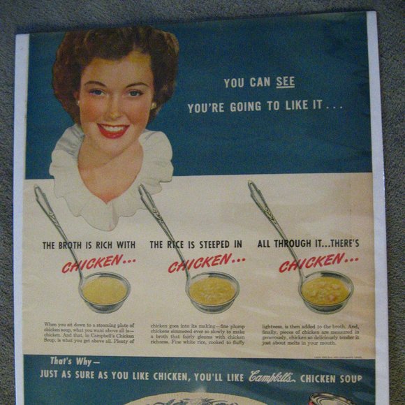 🍲 Campbell's Soup 1947 Vintage Life Magazine Advertisement - Picture 2 of 5